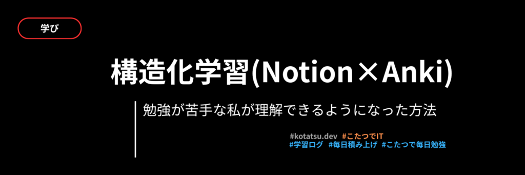 Notion×Ankiを使った構造化学習法｜勉強が苦手な私が理解できるようになった方法